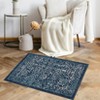 Vintage Area Rug Retro Floral Indoor Carpet Oriental Medallion Floor Rug Aesthetic Carpet Traditional Rug for Living Room Bedroom Kitchen - 3 of 4
