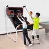 Foldable Dual Basketball Arcade Game with Electronic Scoreboard, 8 Modes and 5 Balls - 2 of 4