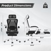 CAVINAS Task and Office Chairs with Footrest,Mesh Office Chairs with Headrest & High Back,Computer Chair with Adjustable Support - 2 of 4