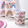 Allure Home Creations Rainbow Hearts Kids' Wastebasket: Metal, 9.4" Height, 437.72 cubic-in Volume, Bathroom Accessory - 4 of 4