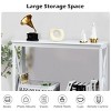Tangkula Industrial 2-Tier Console Table X-Design Bookshelf Narrow Accent Table - 4 of 4