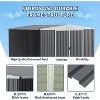 8x7 Shed for Outdoor Storage, Galvanized Steel Metal Tool Sheds House with Lockable Doors, Lock & Air Vent,(7.6x6.3, Grey) - 4 of 4