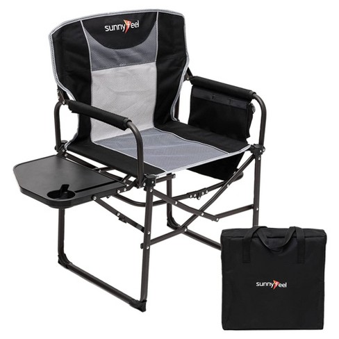 Woods Prospector Portable Folding Camping Chair w/ Side Table & Cup Holder