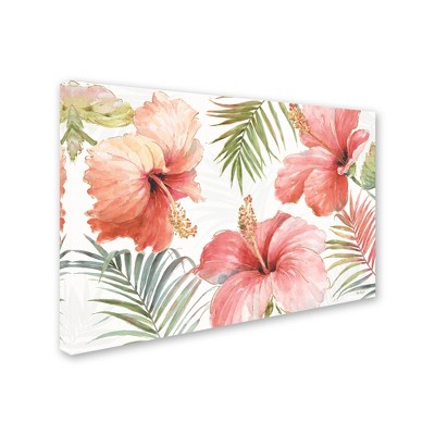 Trademark Fine Art -Lisa Audit 'Tropical Blush II' Canvas Art