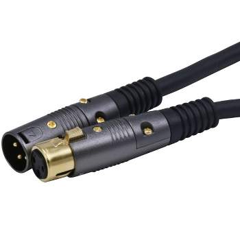 Monoprice XLR Male to XLR Female - 150 Feet - Black | Gold Plated | 16AWG Copper Wire Conductors [Microphone & Interconnect] - Premier Series