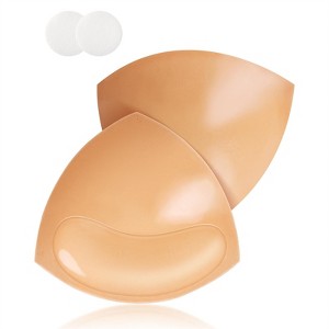 Niidor Double Sided Sticky Bra Inserts Reusable Push Up Lift Self Adhesive Bra Pads for Bikini Swimsuit Sports Strapless Bra - 1 of 4