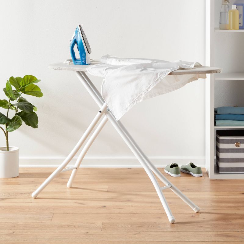 Wide Ironing Board White Metal with Creamy Chai Cover - Room Essentials&#8482;, 3 of 5