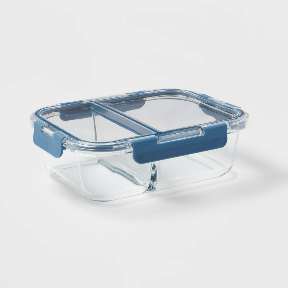 To-Go Glass Bento Storage Container Blue - Made By Design