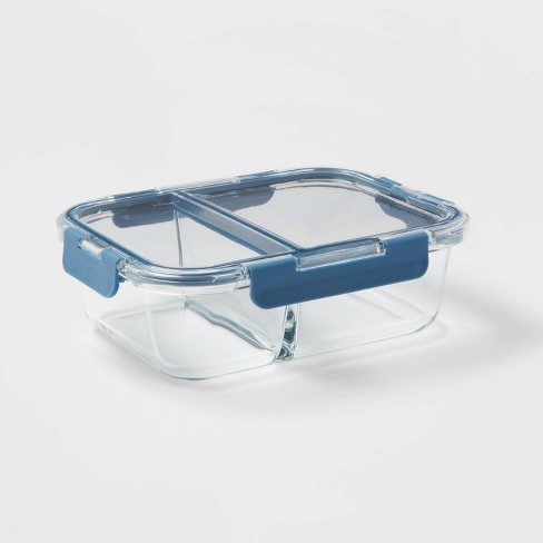 To-Go Glass Bento Storage Container Blue - Made By Design™ - image 1 of 4
