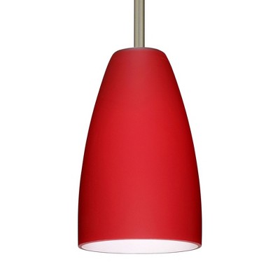 Besa Lighting Riva 9 1 - Light Pendant in  Satin Nickel