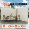 VEVOR Retractable Side Awning, 79''x 236'' Outdoor Privacy Screen, 180g Polyester Water-proof Retractable Patio Screen - 3 of 4