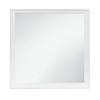 GlasFlength Decorative Wall Mirrors Square Accent Mirror Wall Mirror Polished Mirror Decorative Mirror for Living Room, White, 38.19"*0.87"*38.19" - 4 of 4