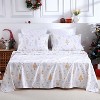 Christmas Sheets Set, Tree Print, Soft Brushed Microfiber, 16" Deep Pocket Fitted Sheet, Winter Holiday Bedding Sheet Set - 2 of 4