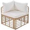 Maggift Outdoor Patio Seating Sets, Conversation Friendly Design, Perfect for Gardens, Patios, Living Spaces, Off-White, 111.8"*55.9"*31.4" - 2 of 4