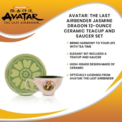 Avatar Jasmine Dragon Ceramic Teacup and Saucer Set
