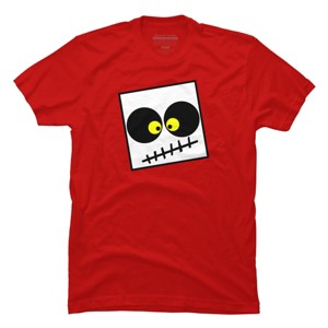 Men's Design By Humans Square Skull By LonaMisa T-Shirt - 1 of 4