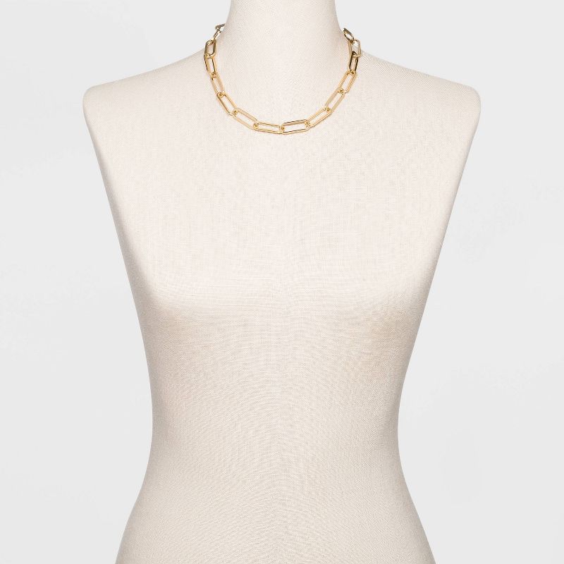SUGARFIX by BaubleBar Link Chain Statement Necklace - Gold, 2 of 10