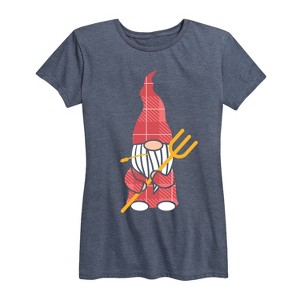Women's - Instant Message - Farmer Gnome Short Sleeve Graphic T-Shirt - 1 of 4