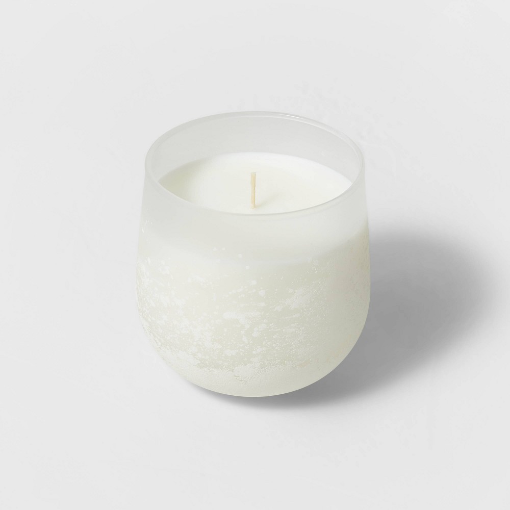 Photos - Other interior and decor Clarity Fashion Salted Glass Wellness Jar Candle White 12oz - Casaluna™: G