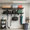2-Pack Garage Wall Shelves,Heavy Duty Floating Shelves, 150 Lbs Load Capacity Wall Mounted Garage Tool Organizer, Ideal for Shed, Black - 2 of 4