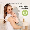 KeaBabies 2pk Snuggle Baby Towels with Hood for Newborn Girls, Boys, Toddlers, Soft & Absorbent Hooded Baby Bath Towels - 3 of 4
