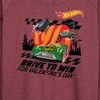Women's - Hot Wheels - Valentine's Drive to Win Lightweight French Terry Wide Neck Long Sleeve Shirt - 2 of 4
