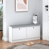 Airsurfer Shoe Storage Bench with Cushion, Entryway Shoe Cabinet Organizer, Shoe Rack Bench for Hallway, Living Room, Bedroom, and Entrance - 3 of 4
