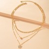 HTUTWOO Stackable Layered Necklace, Butterfly Pendant Necklace, Heart Shaped Choker and Chunky Chain, Jewelry Gift for Women - 2 of 4