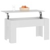 vidaXL Coffee Table White Engineered wood Medium Adjustable - 4 of 4