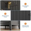 47.2 in Wide 6-Drawer Dresser: Black Mid Century Wooden Chest with Bevel Design, Multi-Use as TV Stand for Bedroom & Living Room - 3 of 4