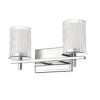 Grayson 2-Light Steel Vanity Light - Dimmable, Damp Rated, 16" Wide, Contemporary Design - 2 of 4