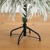 Nearly Natural 4' Flocked Down Swept Artificial Christmas Tree with 110 LED Lights - 4 of 4