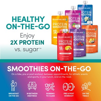 Designer Wellness Mixed Variety Protein Smoothie Pack, 12 Count