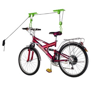 Toy Time Bicycle Garage Storage Lift Heavy-Duty 100-lb. Bike Hoist - 1 of 4