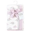 Hudson Baby Girls Cotton Poly Flannel Burp Cloths 8-Pack, One Size - 2 of 4
