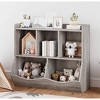 Kids Bookshelf & Toy Storage Organizer, 3-Tier Wooden Open Bookcase Book and Toy Storage Display Organize for Bedroom Playroom Nursery - 3 of 4