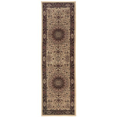 Oriental Weavers Ariana 095I8 Ivory/ Black Indoor Area Rug - 2'7" x 9'4"