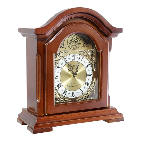 Clock Collection Redwood Mantel Clock With Chime : Target