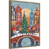 Amanti Art Snowfall in Amsterdam by Caroline Bonne Muller Canvas Wall Art Print Framed - 2 of 4