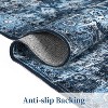 Washable Vintage Distressed Rug Non Slip Carpet Low Pile Stain Resistant Floor Mat for Bedroom Living Room Office - 4 of 4