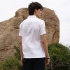 Campus Sutra Men Men's Chalk White Self-Design Block Shirt - 4 of 4