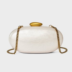 Organic Minaudiere Clutch - A New Day™ Pearl - 1 of 4