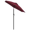 vidaXL Parasol Burgundy 78.7"x83.1" Aluminum - 3 of 4