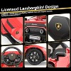 Garvee 12V Licensed Lamborghini Kids Electric Ride-On Car with Remote Control LED Lights and Sound System - 4 of 4