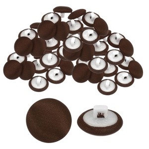 Unique Bargains Bridal Wedding Dress Suit DIY Satin Shiny Sewing Buttons 50 Pcs - 1 of 4