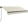 Resenkos Patio Awning, Outdoor Sun Shade Shelter Cover Awnings,12' x 10' Manual Retractable Awning Outdoor Sunshade Shelter for Patio, Balcony, Yard, - 4 of 4
