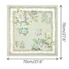 INSPIRE CHIC Women's Floral Printed Satin Square Flowers Silky Neck Scarves 1Pc - 3 of 4