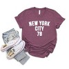 Simply Sage Market New York City Arched 78 Puff Print Short Sleeve Tee - 2 of 4