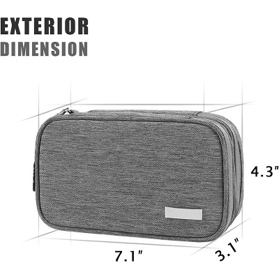 MaseiKar Double Compartment Storage Case Compatible with 3DS/3DS XL/New 2DS XL and Accessories, Protective Carrying Bag, Portable Travel Organizer