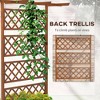 Lirago 63"L x 21.75"W x 72"H Wood Planter with Trellis Raised Garden Bed Privacy Screen Planter Box for Climbing Plants Vines Vegetables - 3 of 4
